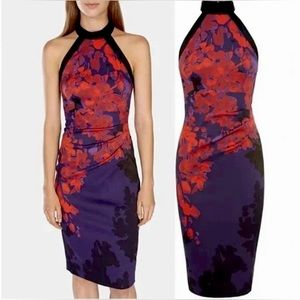 Halter Satin Cocktail Designer Dress